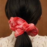 Rose in April - CHOUCHOU Haargummi • Vichy Red/Pink - Haargummi - ROSA ECK