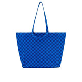 Rose in April - ELISA Einkaufstasche | Checks Navy Blue/Greek Blue - Tasche - ROSA ECK -