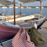 Rose in April - ELISA Einkaufstasche | Checks Strawerry/Caramel - Tasche - ROSA ECK -