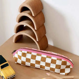 Rose in April - GASTON Federmäppchen • Checks Caramel - Federmäppchen - ROSA ECK