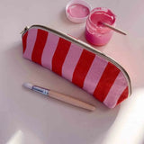 Rose in April - GASTON Federmäppchen • Stripes Orchid/Tomato - Federmäppchen - ROSA ECK