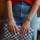 Rose in April - LILI Handtasche | Blue Midnight/Ecru - Beutel - ROSA ECK -