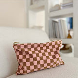 Rose in April - LILI Handtasche | Checks Strawberry - ROSA ECK - Beutel, Karo, Rosa