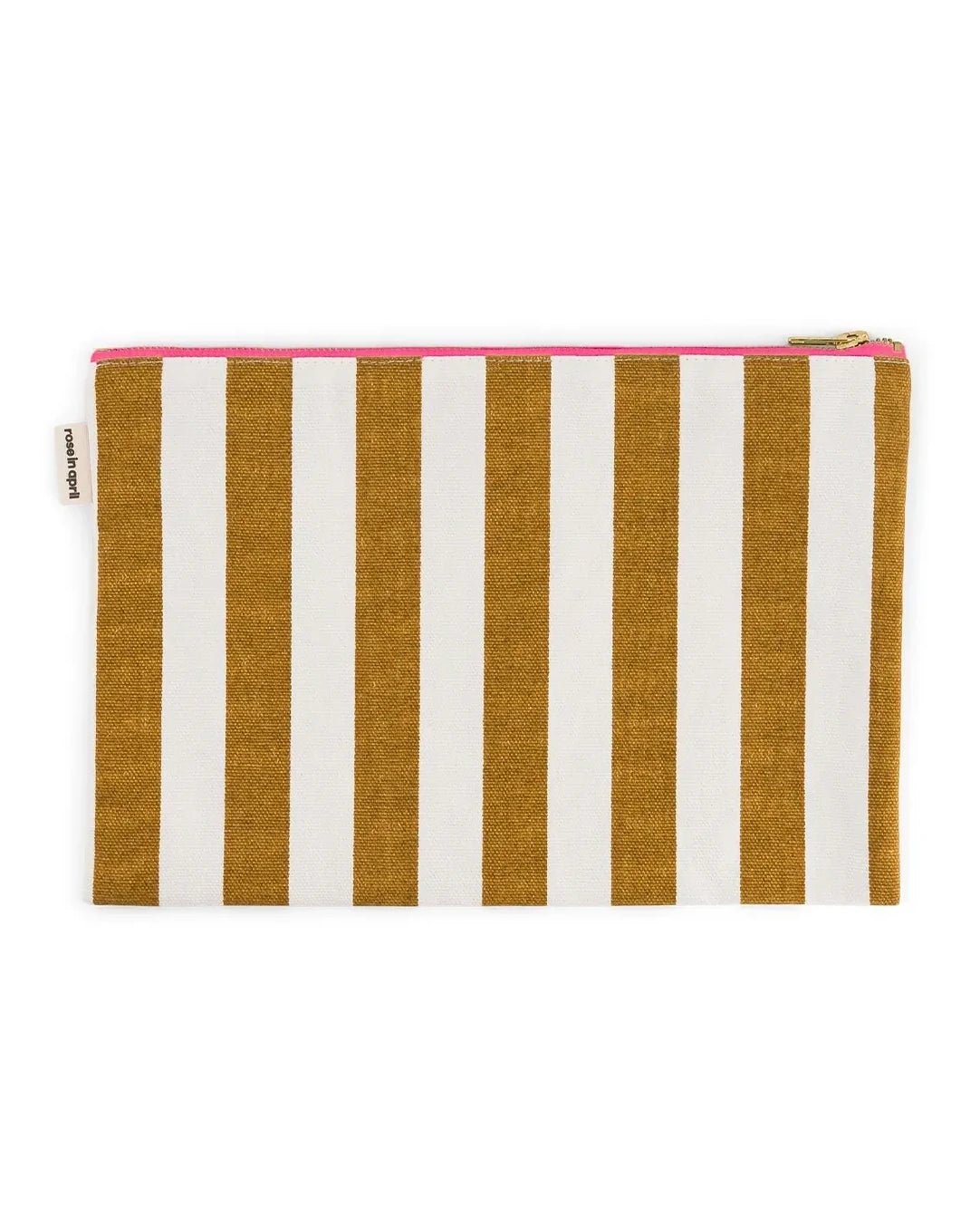 Rose in April - LILI Handtasche | Stripes Ecru/Caramel - ROSA ECK Concept Store