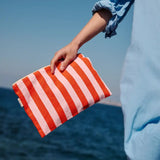 Rose in April - LILI Handtasche • Stripes Tomato/Candy - Beutel - ROSA ECK Concept Store