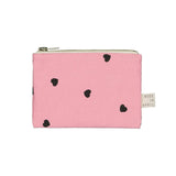Rose in April - MARIE Mini - Beutel • Strawberry Color Print Heart - Geldbeutel - ROSA ECK Concept Store