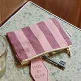Rose in April - MARIE Mini - Beutel | Stripes Burgundy / Flamingo - Beutel - ROSA ECK -