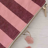 Rose in April - MARIE Mini - Beutel | Stripes Burgundy / Flamingo - Beutel - ROSA ECK -
