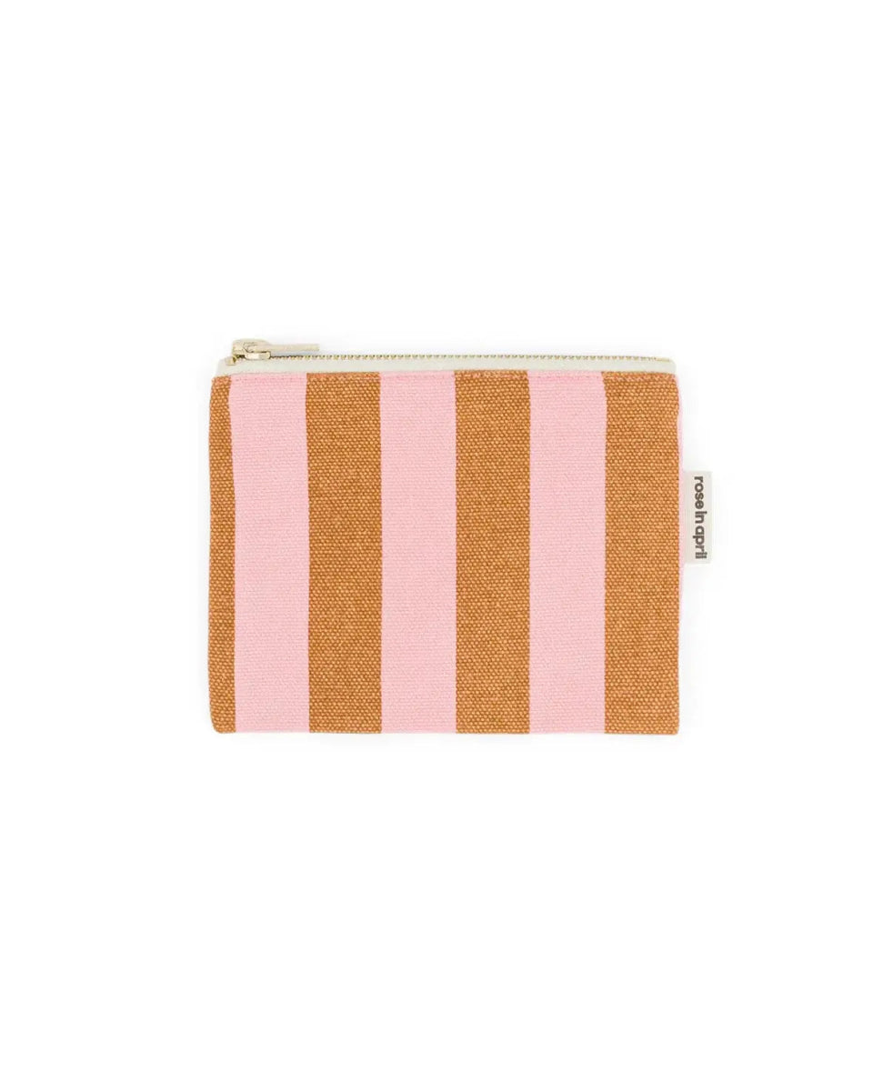 Rose in April - MARIE Mini - Beutel • Stripes Caramel/Strawberry - Beutel - ROSA ECK Concept Store