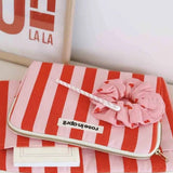 Rose in April - OCTAVE Laptoptasche (13/14 Zoll) • Streifen Rot/Pink - Laptoptasche - ROSA ECK Concept Store