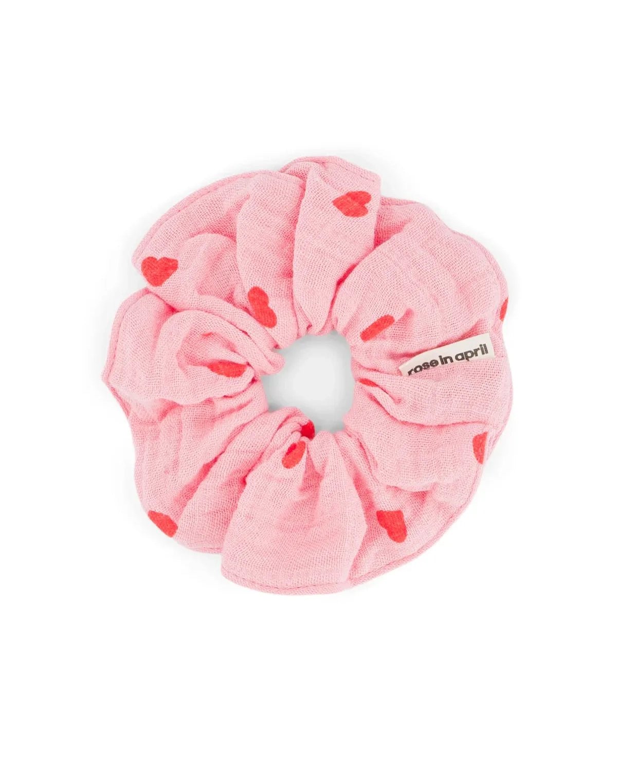 Rose in April - SCRUNCHIE Haargummi | Heart Flamingo / Red - Haargummi - ROSA ECK -