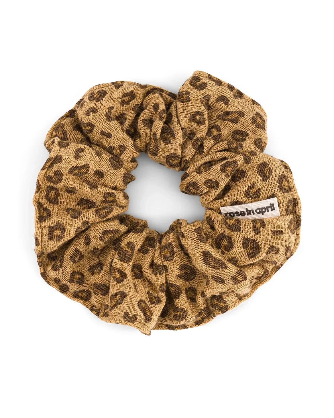 Rose in April - SCRUNCHIE Haargummi | Mini Leopard Coffee - Haargummi - ROSA ECK -