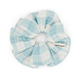 Rose in April - SCRUNCHIE Haargummi | Vichy Ecru - Blue - ROSA ECK Concept Store