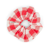 Rose in April - SCRUNCHIE Haargummi | Vichy Ecru - Tomato - ROSA ECK Concept Store