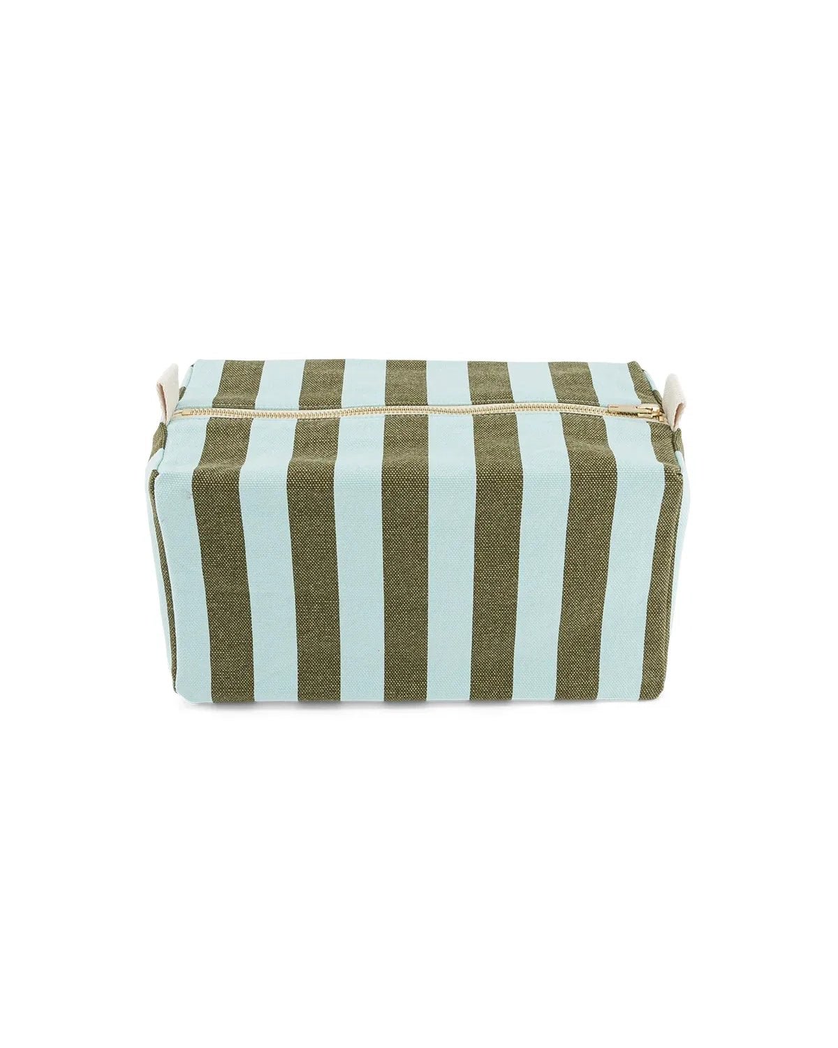 Rose in April - VIC Kulturbeutel | Stripes Aqua / Olive - Beutel - ROSA ECK -