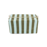 Rose in April - VIC Kulturbeutel | Stripes Aqua / Olive - Beutel - ROSA ECK -