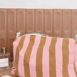 Rose in April - VIC Kulturbeutel • Stripes Caramel/Strawberry - Beutel - ROSA ECK Concept Store