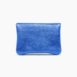 Royal Marais - Geldbeutel aus metallischem Leder | Königsblau - ROSA ECK - Blau, Geldbörse,