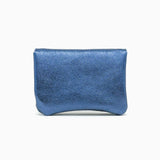 Royal Marais - Geldbeutel aus metallischem Leder | Marineblau - ROSA ECK - Blau, Geldbörse,