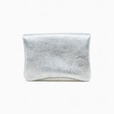 Royal Marais - Geldbeutel aus metallischem Leder | Silber - ROSA ECK - Geldbörse, Silver,