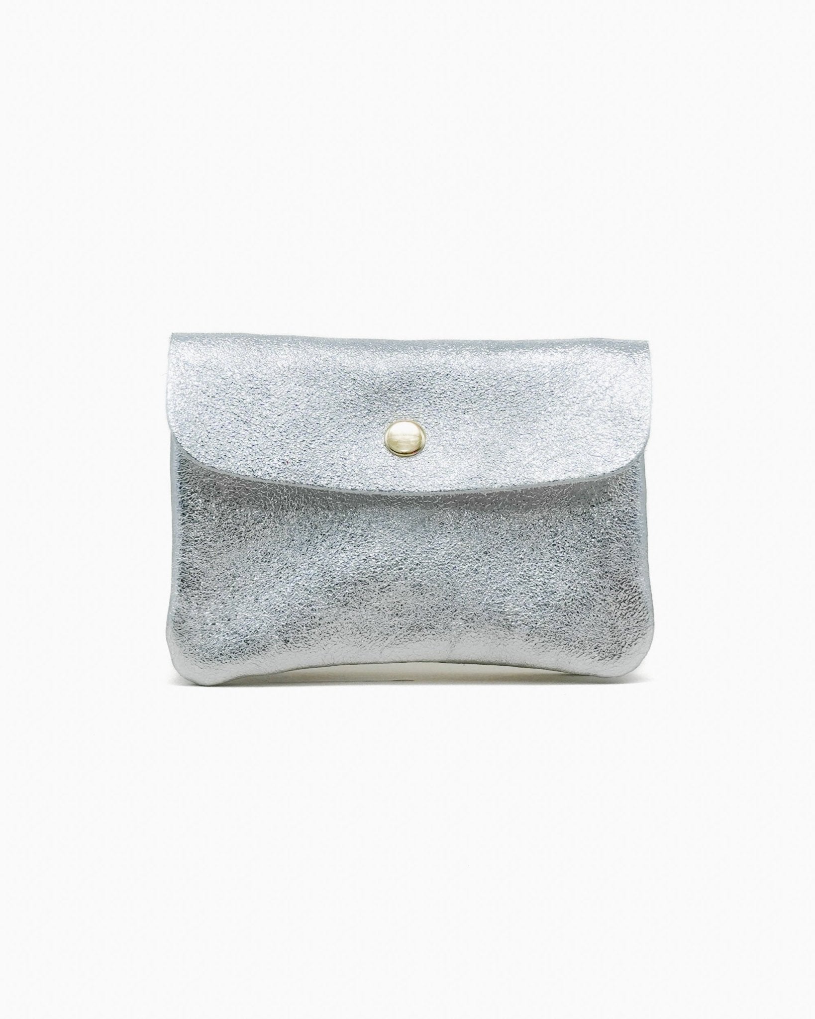 Royal Marais - Geldbeutel aus metallischem Leder | Silber - ROSA ECK - Geldbörse, Silver,