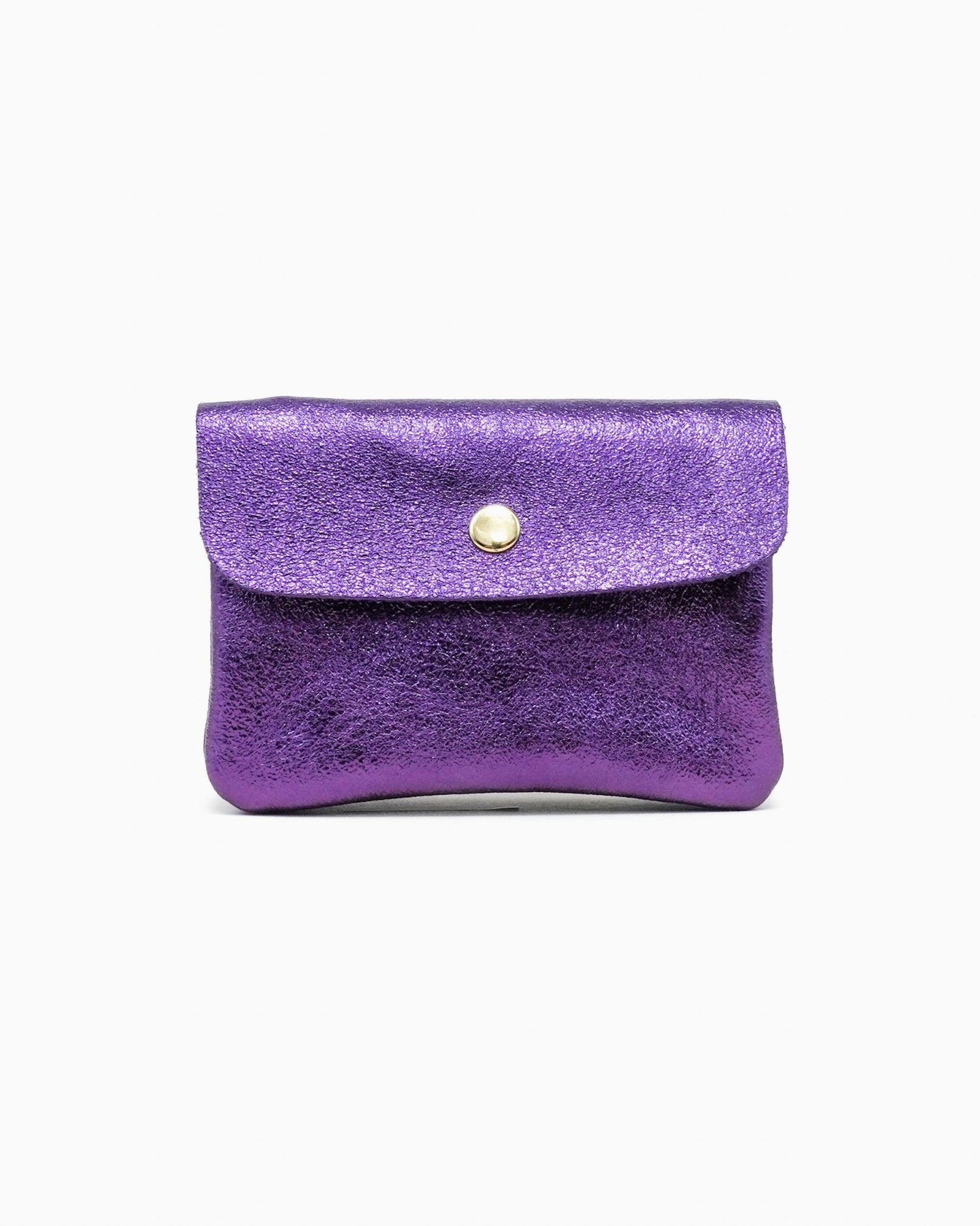Royal Marais - Geldbeutel aus metallischem Leder | Violett - ROSA ECK - Geldbörse, Lila,