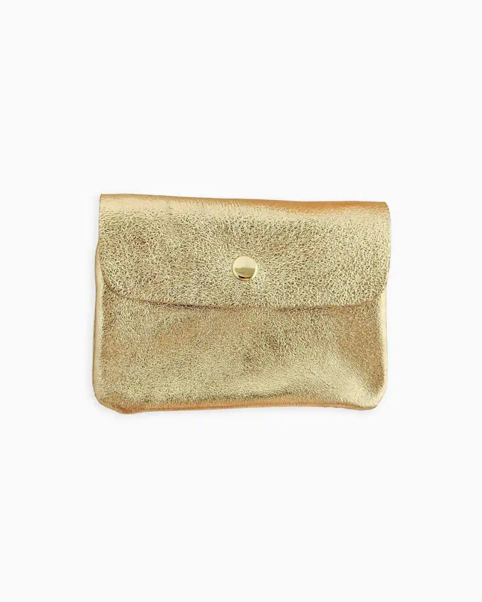 Royal Marais - Kleiner Geldbeutel aus metallischem Leder • Gold - ROSA ECK Concept Store