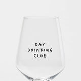 selekkt - DAY DRINKING CLUB Glas mit Spruch - Trinkglas - ROSA ECK Concept Store