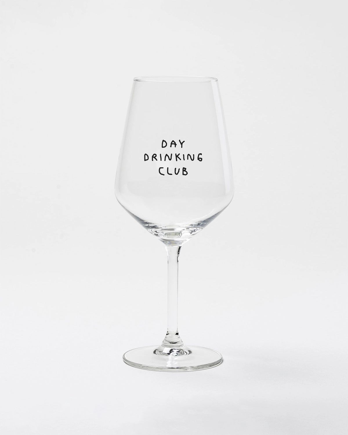 selekkt - DAY DRINKING CLUB Glas mit Spruch - Trinkglas - ROSA ECK Concept Store