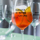 selekkt - PARTNER IN WINE Weinglas mit Spruch - Trinkglas - ROSA ECK Concept Store