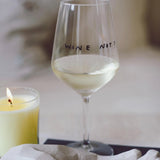 selekkt - WINE NOT? Weinglas mit Spruch - Trinkglas - ROSA ECK Concept Store