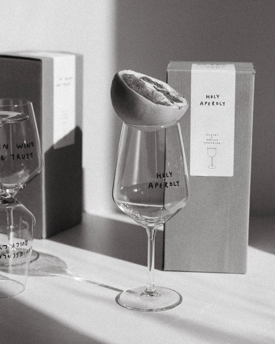 selekkt - WINE NOT? Weinglas mit Spruch - Trinkglas - ROSA ECK Concept Store