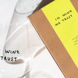 selekkt - WORK WINE BALANCE Weinglas mit Spruch - Trinkglas - ROSA ECK Concept Store
