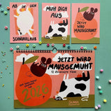 Slinga Illustration - Der Faule Kalender (2026) - Kalender - ROSA ECK Concept Store