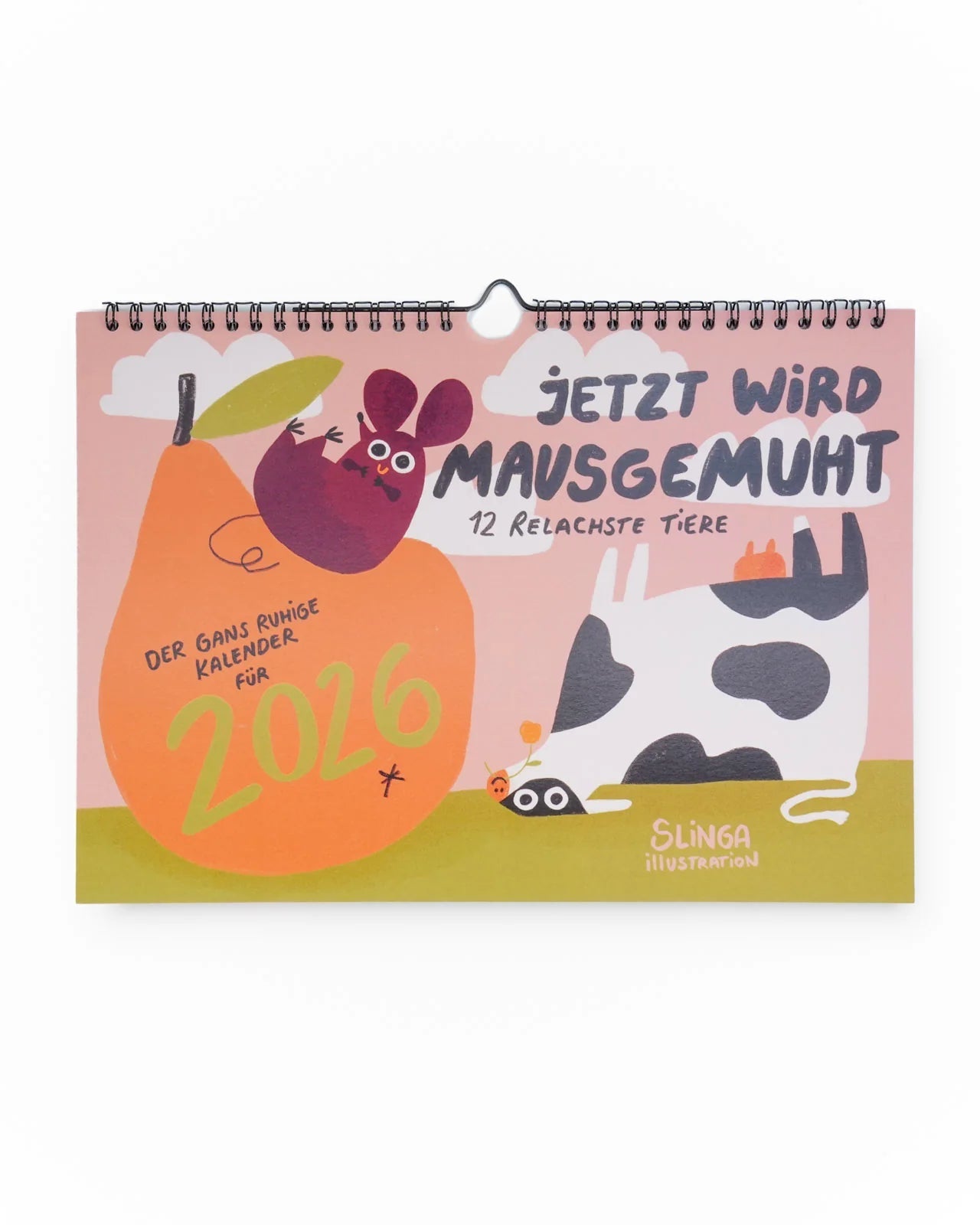 Slinga Illustration - Der Faule Kalender (2026) - Kalender - ROSA ECK Concept Store