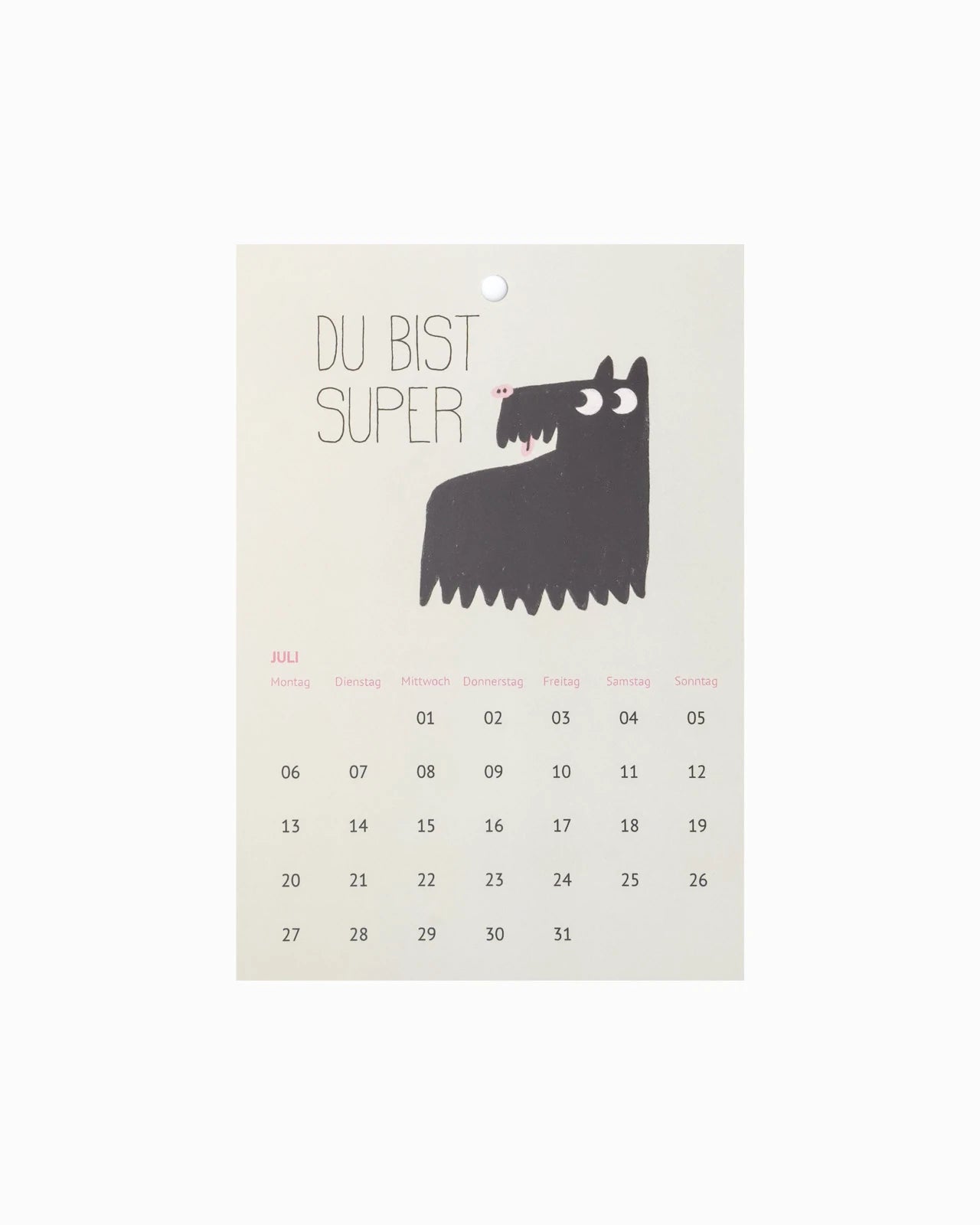 Slinga Illustration - Der Liebe Kleine Hunde Kalender (2026) - Kalender - ROSA ECK Concept Store
