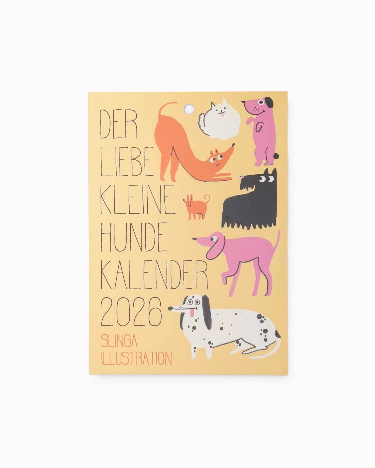 Slinga Illustration - Der Liebe Kleine Hunde Kalender (2026) - Kalender - ROSA ECK Concept Store