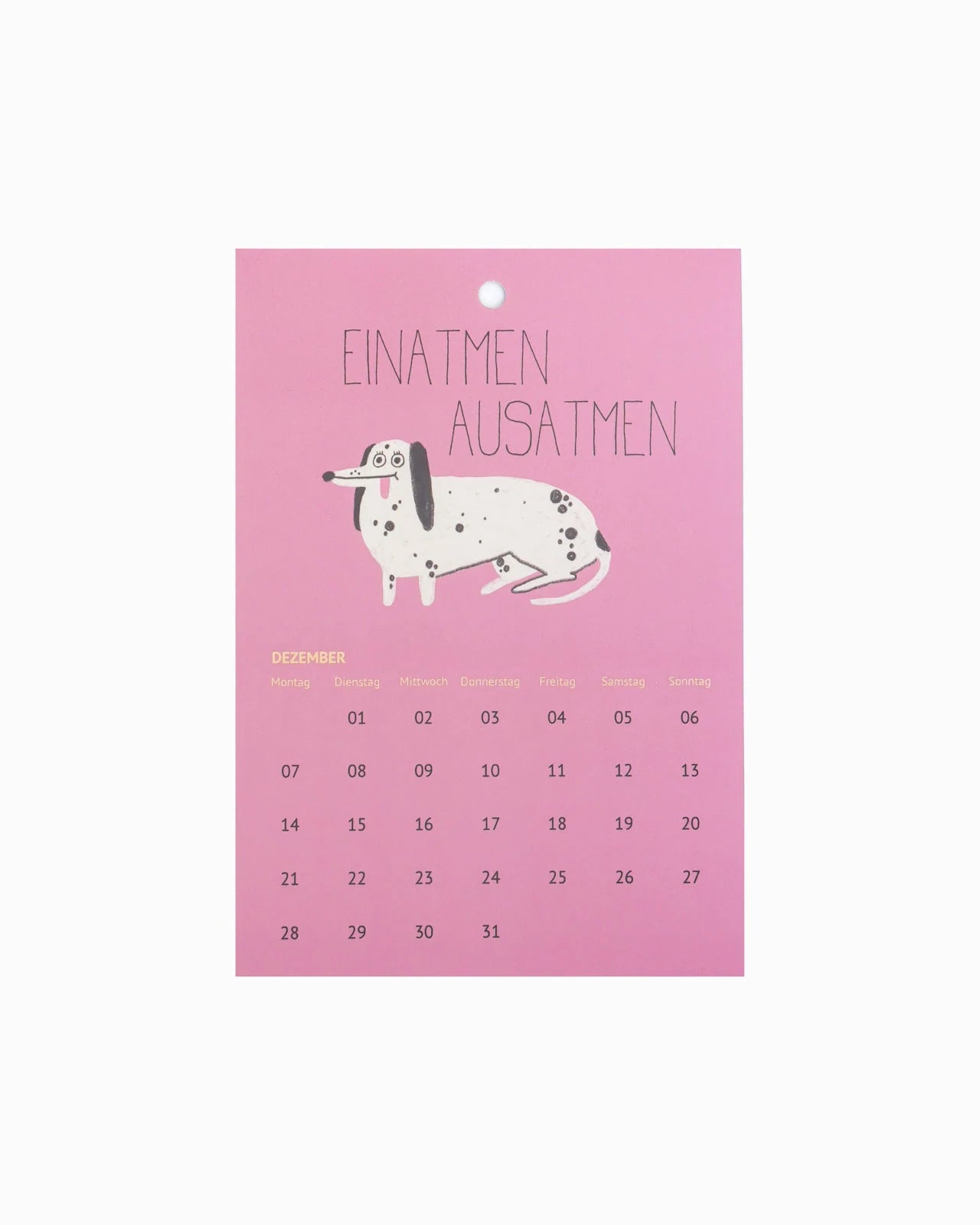 Slinga Illustration - Der Liebe Kleine Hunde Kalender (2026) - Kalender - ROSA ECK Concept Store