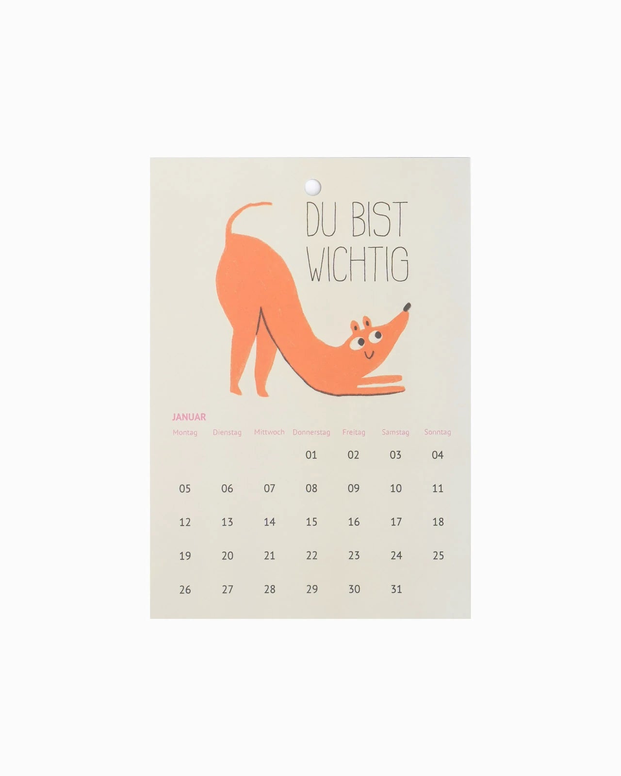 Slinga Illustration - Der Liebe Kleine Hunde Kalender (2026) - Kalender - ROSA ECK Concept Store