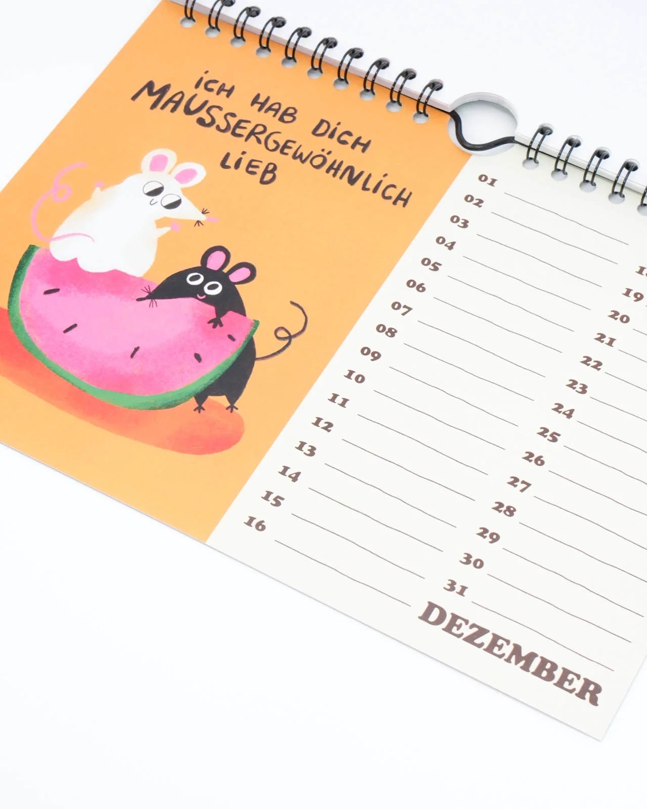 Slinga Illustration - Der Mausigste Kalender - Kalender - ROSA ECK Concept Store