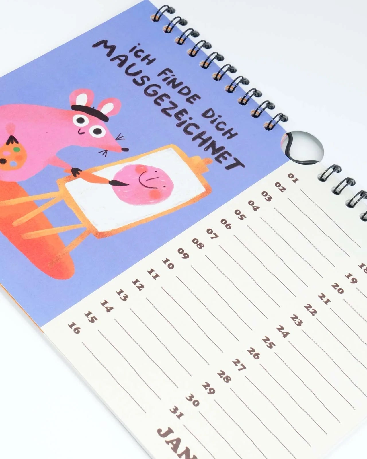 Slinga Illustration - Der Mausigste Kalender - Kalender - ROSA ECK Concept Store