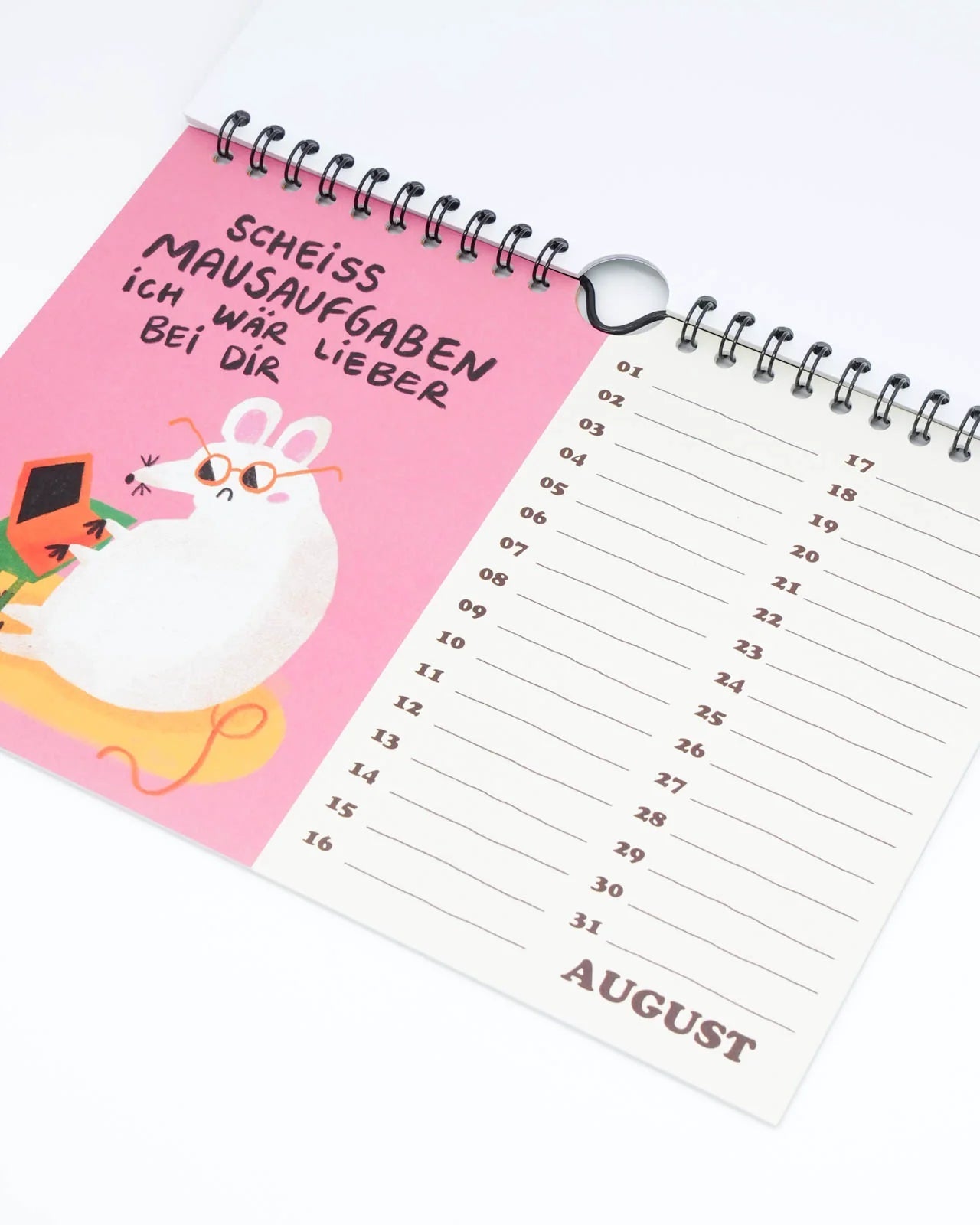 Slinga Illustration - Der Mausigste Kalender - Kalender - ROSA ECK Concept Store