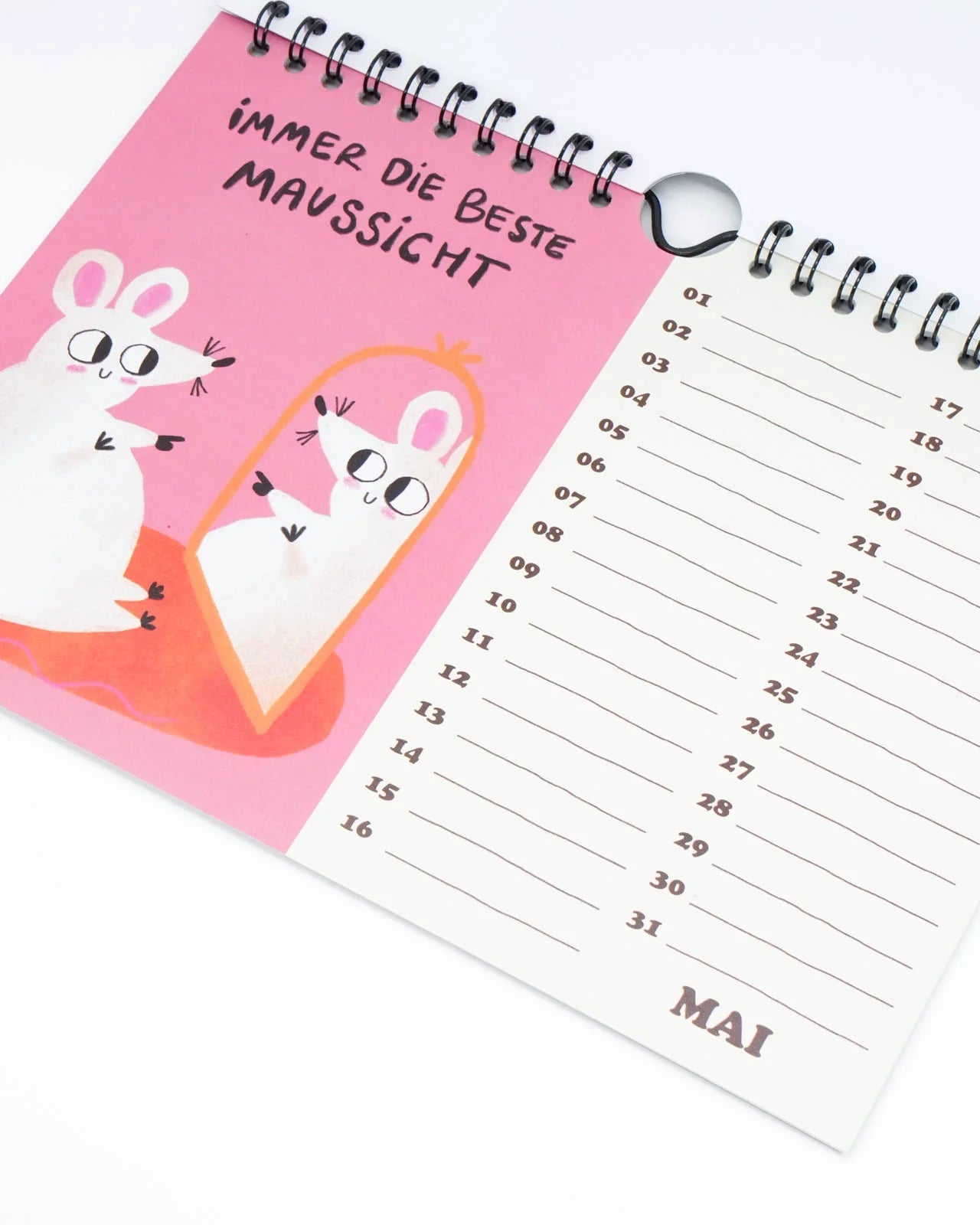 Slinga Illustration - Der Mausigste Kalender - Kalender - ROSA ECK Concept Store