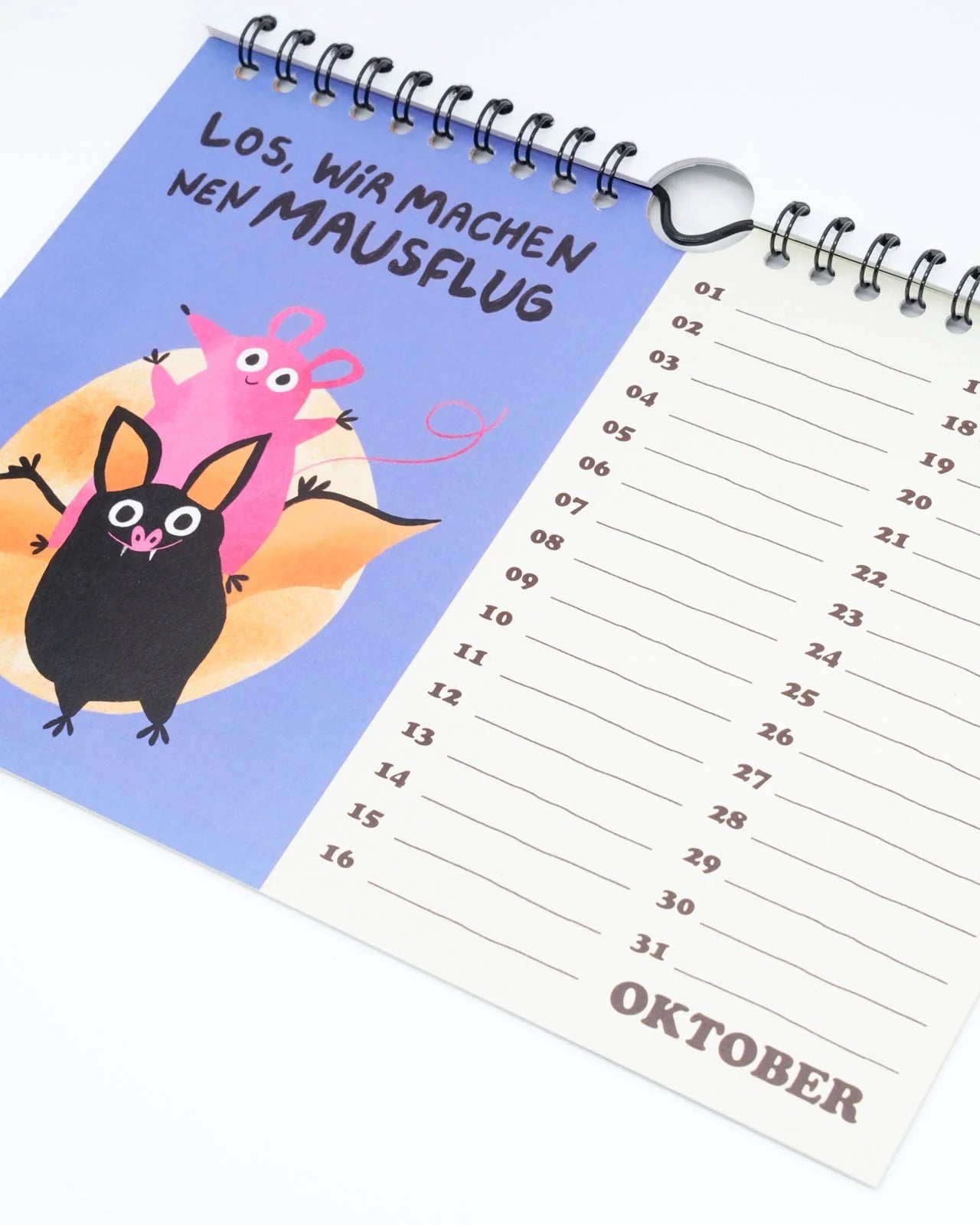 Slinga Illustration - Der Mausigste Kalender - Kalender - ROSA ECK Concept Store