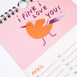 Slinga Illustration - Gans Lieber Vogelkalender - Kalender - ROSA ECK Concept Store