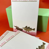 Slinga Illustration - LASS DORSCH ZIEHEN Notizblock (DIN A6) - Notizblock - ROSA ECK Concept Store