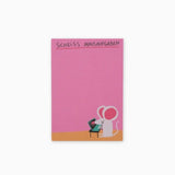 Slinga Illustration - SCHEISS MAUSAUFGABEN Notizblock - Notizblock - ROSA ECK Concept Store