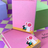 Slinga Illustration - SCHEISS MAUSAUFGABEN Notizblock - Notizblock - ROSA ECK Concept Store