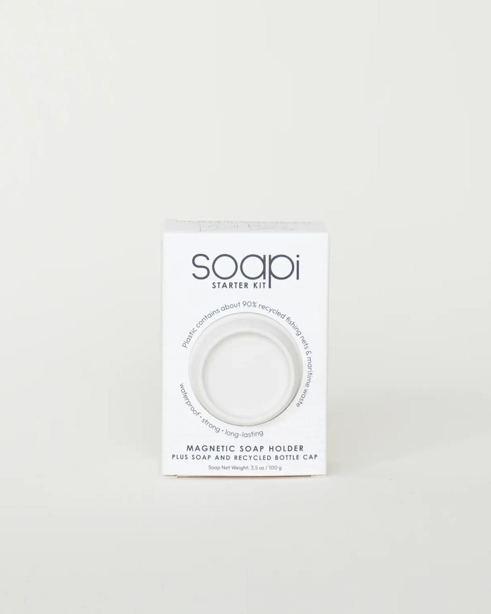 Soapi - Magnetseifenhalter Starter - Kit • Cremeweiß - Seifenablage - ROSA ECK Concept Store
