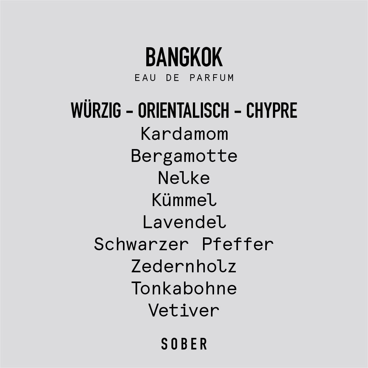 sober - BANGKOK Eau de Parfum - ROSA ECK - , ,